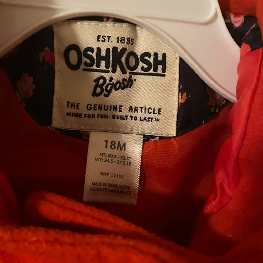 Oshkosh B'Gosh Coat Jacket Red Size 18M